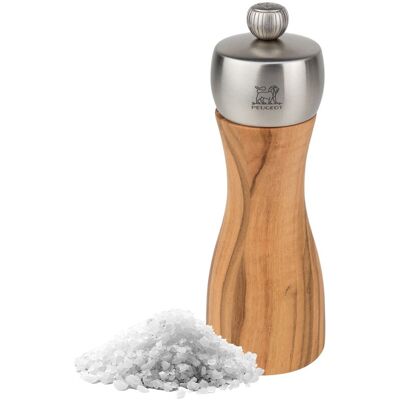 (6 stuks) PEUGEOT FIDJI - Zoutmolen - Olijfhout - Natuurlijk - Hoogte: 150mm (6 stuks) PEUGEOT FIDJI - Zoutmolen - Olijfhout - Natuurlijk - Hoogte: 150mm