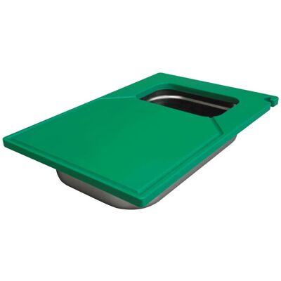 GGM Gastro Schneidebrett mit Abfallbehälter - EN 600x400 - Grün Groen GGM Gastro Schneidebrett mit Abfallbehälter - EN 600x400 - Grün Groen