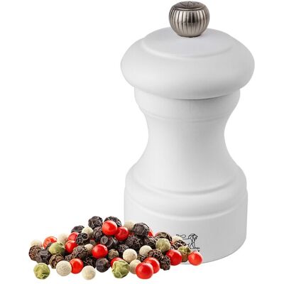 (6 stuks) PEUGEOT BISTRO - Pepermolen - Hout - Wit mat - Hoogte: 100mm (6 stuks) PEUGEOT BISTRO - Pepermolen - Hout - Wit mat - Hoogte: 100mm