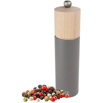 (6 stuks) PEUGEOT BOREAL - Pepermolen - Hout - Rotsgrijs - Hoogte: 210mm (6 stuks) PEUGEOT BOREAL - Pepermolen - Hout - Rotsgrijs - Hoogte: 210mm