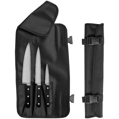 GGM Gastro Messenset CLASSIC - met roltas - Lemmet: 90;160;210mm - RVS zilver GGM Gastro Messenset CLASSIC - met roltas - Lemmet: 90;160;210mm - RVS zilver