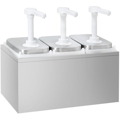 GGM Gastro Saucenspender - 3x 2 Liter - inkl. Edelstahlgestell GGM Gastro Saucenspender - 3x 2 Liter - inkl. Edelstahlgestell