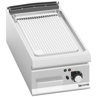 GGM Gastro Elektrische bakplaat - 6,6kW - Geribbeld zilver GGM Gastro Elektrische bakplaat - 6,6kW - Geribbeld zilver