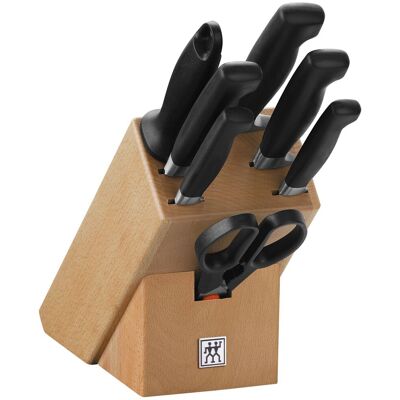 ZWILLING GASTRO - Messenset - 8 stuks - Naturel Bruin - Keukengerei ZWILLING GASTRO - Messenset - 8 stuks - Naturel Bruin - Keukengerei