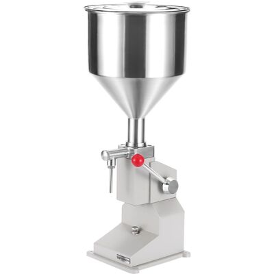 GGM Gastro Handmatige vulmachine - voor vloeistoffen & pasta’s - 5-50ml - trechter 10L zilver GGM Gastro Handmatige vulmachine - voor vloeistoffen & pasta’s - 5-50ml - trechter 10L zilver