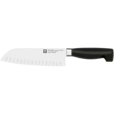 ZWILLING VIER STERNE - Santoku - met kuiltjes - 180mm ZWILLING VIER STERNE - Santoku - met kuiltjes - 180mm