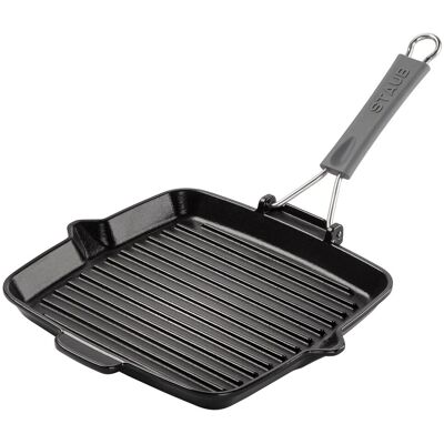 STAUB GRILL PANS - Grillpan - 240x240mm - Gietijzer - Zwart STAUB GRILL PANS - Grillpan - 240x240mm - Gietijzer - Zwart