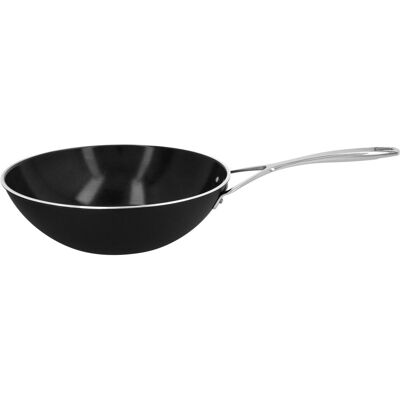 DEMEYERE ALU PRO 5 - Wok met vlakke bodem - Ø 300mm - Aluminium DEMEYERE ALU PRO 5 - Wok met vlakke bodem - Ø 300mm - Aluminium