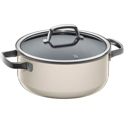 WMF Fusiontec Mineral - Braadpan - Ø 240mm - 4,4 liter - inclusief glazen deksel - Macadamia WMF Fusiontec Mineral - Braadpan - Ø 240mm - 4,4 liter - inclusief glazen deksel - Macadamia