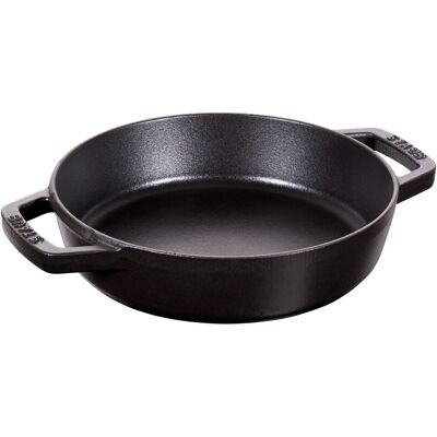 STAUB PANS - Koekenpan met 2 handgrepen - Ø 200mm - Gietijzer - Zwart STAUB PANS - Koekenpan met 2 handgrepen - Ø 200mm - Gietijzer - Zwart