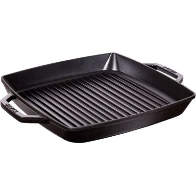 STAUB GRILL PANS - Grillpan - 330x330mm - Gietijzer - Zwart STAUB GRILL PANS - Grillpan - 330x330mm - Gietijzer - Zwart