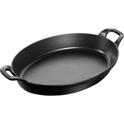 STAUB SPECIALITIES - Bakvorm - ovaal - 320mm - Gietijzer - Zwart STAUB SPECIALITIES - Bakvorm - ovaal - 320mm - Gietijzer - Zwart