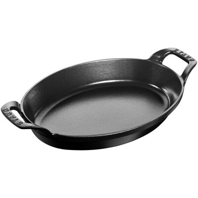 STAUB SPECIALITIES - Bakvorm - ovaal - 280mm - Gietijzer - Zwart STAUB SPECIALITIES - Bakvorm - ovaal - 280mm - Gietijzer - Zwart