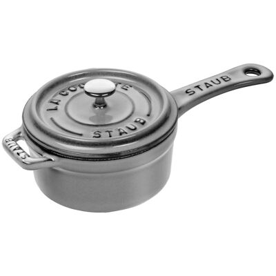 STAUB SPECIALITIES - Steelpan - Ø 100mm - Gietijzer - Grafietgrijs STAUB SPECIALITIES - Steelpan - Ø 100mm - Gietijzer - Grafietgrijs