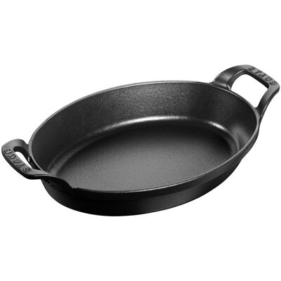 STAUB SPECIALITIES - Braadpan - ovaal - 240mm - Gietijzer - Zwart STAUB SPECIALITIES - Braadpan - ovaal - 240mm - Gietijzer - Zwart