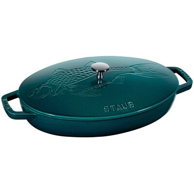 STAUB SPECIALITIES - Bakvorm met deksel - ovaal - 330mm - Gietijzer - La-Mer STAUB SPECIALITIES - Bakvorm met deksel - ovaal - 330mm - Gietijzer - La-Mer
