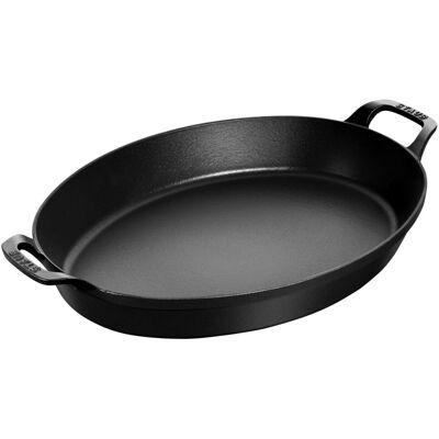STAUB SPECIALITIES - Bakvorm - ovaal - 370mm - Gietijzer - Zwart STAUB SPECIALITIES - Bakvorm - ovaal - 370mm - Gietijzer - Zwart