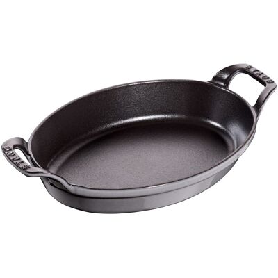 STAUB SPECIALITIES - Bakvorm - ovaal - 240mm - Gietijzer - Grafietgrijs STAUB SPECIALITIES - Bakvorm - ovaal - 240mm - Gietijzer - Grafietgrijs