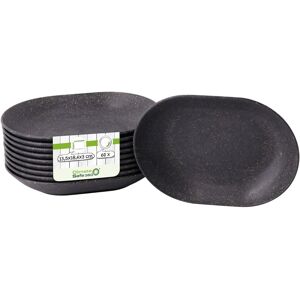 GGM Gastro (60 Stück) Mehrweg-Snackschalen - 135x184mm - oval - Grau GGM Gastro (60 Stück) Mehrweg-Snackschalen - 135x184mm - oval - Grau