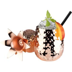 GGM Gastro (6 Stück) Becher - PINEAPPLE - 500ml - Kupfer - mit Deckel GGM Gastro (6 Stück) Becher - PINEAPPLE - 500ml - Kupfer - mit Deckel