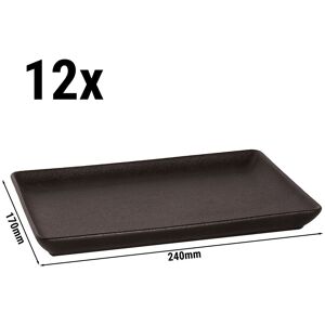 GGM Gastro (12 Stück) UNIVERSE - Platte Maastricht - Rechteckig - 240x170mm - Schwarz GGM Gastro (12 Stück) UNIVERSE - Platte Maastricht - Rechteckig - 240x170mm - Schwarz