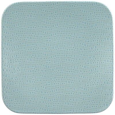 (4 stuks) SELTMANN WEIDEN Coup bord - plat vierkant - 290x290mm - Turquoise Blauw (4 stuks) SELTMANN WEIDEN Coup bord - plat vierkant - 290x290mm - Turquoise Blauw