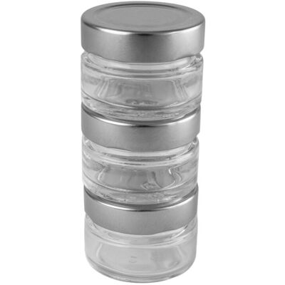 (6 stuks) PEUGEOT MAESTRO - Set van drie voorraadpotjes - geschikt voor peper & zoutstel (6 stuks) PEUGEOT MAESTRO - Set van drie voorraadpotjes - geschikt voor peper & zoutstel