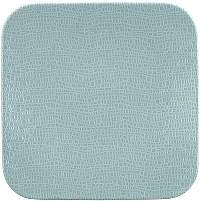 (6 stuks) SELTMANN WEIDEN Coup bord - plat vierkant - 260x260mm - Turquoise Blauw (6 stuks) SELTMANN WEIDEN Coup bord - plat vierkant - 260x260mm - Turquoise Blauw