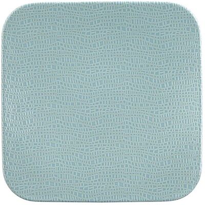 (6 stuks) SELTMANN WEIDEN Coup bord - plat vierkant - 220x220mm - Turquoise Blauw (6 stuks) SELTMANN WEIDEN Coup bord - plat vierkant - 220x220mm - Turquoise Blauw