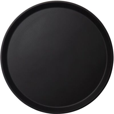 (6 stuks) CAMBRO CAMTREAD® - Glasvezel dienblad - rond - ø 450mm - hoog profiel - Zwart (6 stuks) CAMBRO CAMTREAD® - Glasvezel dienblad - rond - ø 450mm - hoog profiel - Zwart