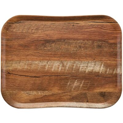 (12 stuks) CAMBRO CENTURY™ - Glasvezel dienblad - GN 1/2 - Bruin eiken houteffect - Glad (12 stuks) CAMBRO CENTURY™ - Glasvezel dienblad - GN 1/2 - Bruin eiken houteffect - Glad