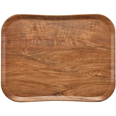 (12 stuks) CAMBRO CENTURY™ - Glasvezel dienblad - GN 1/2 - Olijfbruin houtlook - Glad (12 stuks) CAMBRO CENTURY™ - Glasvezel dienblad - GN 1/2 - Olijfbruin houtlook - Glad