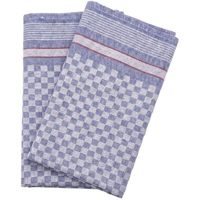 GGM Gastro (200 Stück) Grubenhandtuch aus Baumwolle - 200g/m² - 50x100cm - Blaukariert Blauw GGM Gastro (200 Stück) Grubenhandtuch aus Baumwolle - 200g/m² - 50x100cm - Blaukariert Blauw