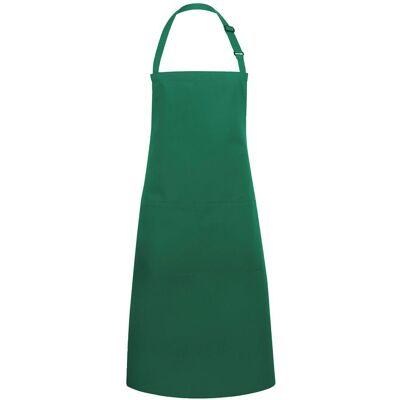 (6 stuks) KARLOWSKY Schort met zak Basic - Bosgroen (6 stuks) KARLOWSKY Schort met zak Basic - Bosgroen