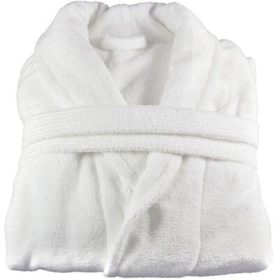 GGM Gastro (12 Stück) Bademantel mit Schalkragen - 290g/m² - Größe: XL - Weiß GGM Gastro (12 Stück) Bademantel mit Schalkragen - 290g/m² - Größe: XL - Weiß