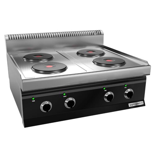 GGM Gastro Elektrische kookplaat - 9,2 kW - 4x kookplaten Zwart