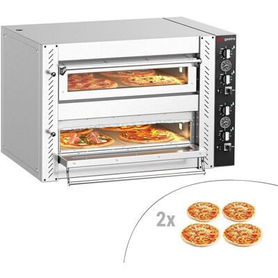 GGM Gastro Elektro Pizzaofen - 4+4x 30cm - Manuell GGM Gastro Elektro Pizzaofen - 4+4x 30cm - Manuell