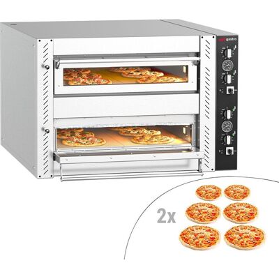 GGM Gastro Elektro Pizzaofen - 6+6x 30cm (Tief) - Manuell GGM Gastro Elektro Pizzaofen - 6+6x 30cm (Tief) - Manuell