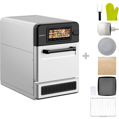 GGM Gastro Speedofen - 3 kW - Silber - mit Grill & Mikrowellenfunktion GGM Gastro Speedofen - 3 kW - Silber - mit Grill & Mikrowellenfunktion