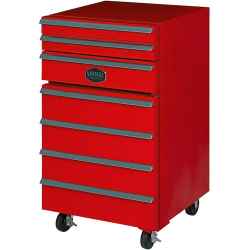 GGM Gastro Koelkast "Werkplaatswagen" - 50 liter - Rood Rood