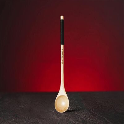 World Houten Kratom Lepel Hell Mit Schwarzen Stricken / Met Embleem World Houten Kratom Lepel Hell Mit Schwarzen Stricken / Met Embleem