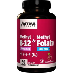 Jarrow Formulas Methyl B-12 Methyl-Folat 800 mcg kerssmaak kauwtabletten (60 st.) Jarrow Formulas Methyl B-12 Methyl-Folat 800 mcg kerssmaak kauwtabletten (60 st.)