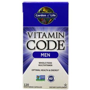 Garden of Life Vitamin Code voor Mannen Complete Voedingssupplement - 120 Capsules Garden of Life Vitamin Code voor Mannen Complete Voedingssupplement - 120 Capsules