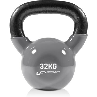 UpForm 32 kg Vinyl-Gietijzeren Kettlebell - Weerstand & Bescherming UpForm 32 kg Vinyl-Gietijzeren Kettlebell - Weerstand & Bescherming
