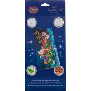 Jonotoys Diamond painting - kerstkaart kerstman op slee Jonotoys Diamond painting - kerstkaart kerstman op slee