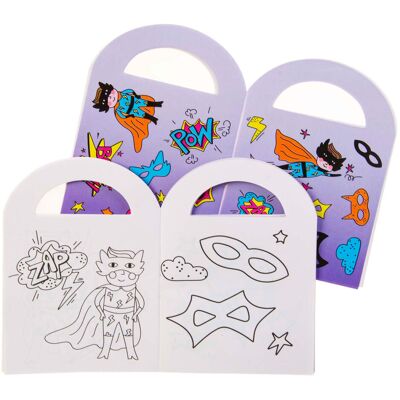 Duckiez Kleurboekje met stickers superhero Multi kleuren Duckiez Kleurboekje met stickers superhero Multi kleuren