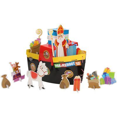 Grafix Sinterklaas Knutselset - Maak je eigen Stoomboot in meerdere kleuren Grafix Sinterklaas Knutselset - Maak je eigen Stoomboot in meerdere kleuren