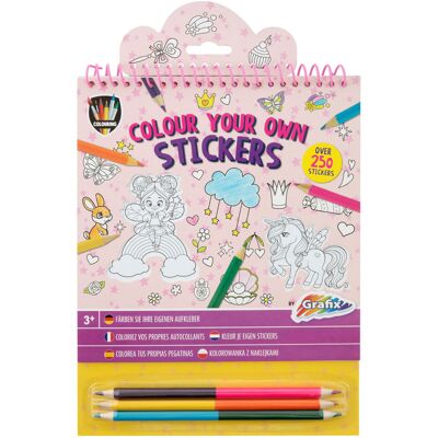 Grafix Fantasy World Eenhoorn Stickerset - Multicolor Grafix Fantasy World Eenhoorn Stickerset - Multicolor