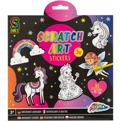 Creative Craft Group Kraskunst stickers - fantasiewereld, 6dlg. Multi kleuren Creative Craft Group Kraskunst stickers - fantasiewereld, 6dlg. Multi kleuren