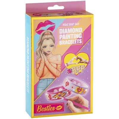 Creative Craft Group Besties diamond painting armbanden, 2st. Multi kleuren Creative Craft Group Besties diamond painting armbanden, 2st. Multi kleuren